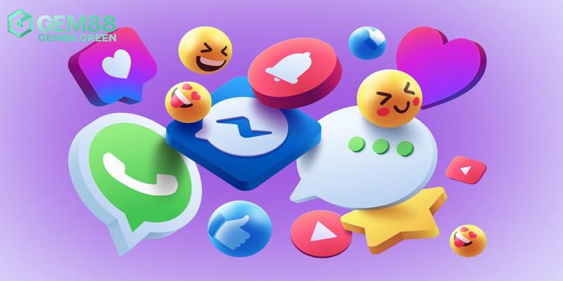 Dùng mạng xã hội để liên hệ GEM88